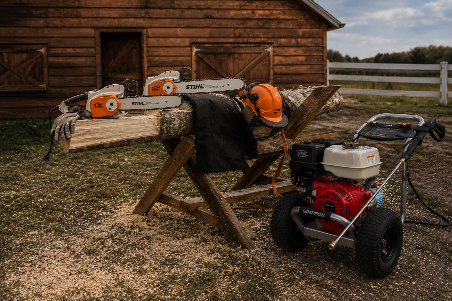 Chainsaw & Power Washer